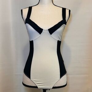 Black & Cream Bodysuit